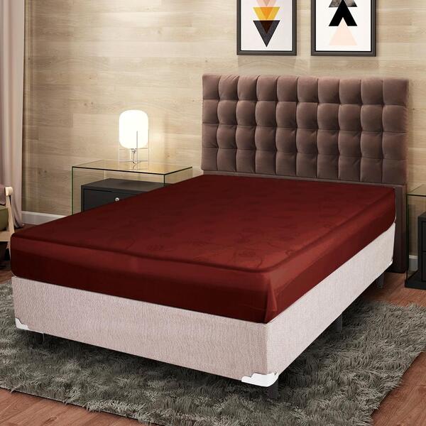 Capa Colchão Casal Malha Gel Lisa Zíper Conforto Macia