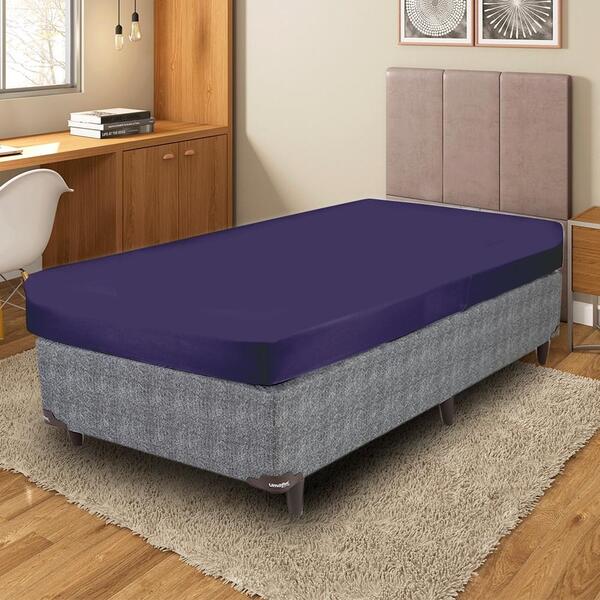 Capa Colchão Solteiro Malha Gel Lisa Zíper Conforto Macia