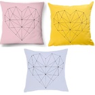 Capa Coração Geométrico  Cinza