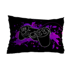 Capa De Almofada 30x50cm  Video Game Controle Roxo