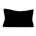 Capa De Almofada 30x50cm Preta Lisa