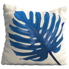Capa De Almofada 42x42cm Folha Azul