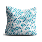 Capa De Almofada 42x42cm Geometrico Azul Claro