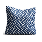 Capa De Almofada 42x42cm Geometrico Azul Marinho