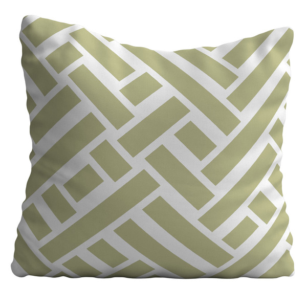 Capa De Almofada 42x42cm Geometrico Bege Diagonal