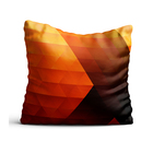 Capa De Almofada 42x42cm Geometrico Laranja