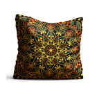 Capa De Almofada 42x42cm Mandala Marrom