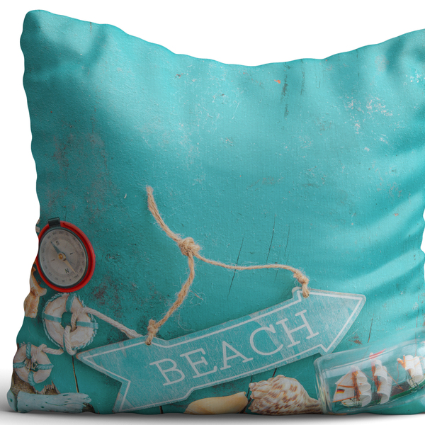 Capa De Almofada 42x42cm Nautica Beach Tiffany