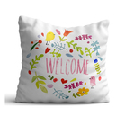 Capa De Almofada 42x42cm Welcome