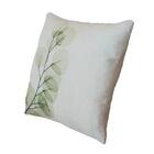 Capa De Almofada 44x44cm Linho Folha Verde