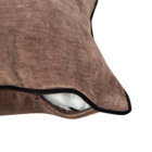 Capa de Almofada Retangular Alaro Poliéster Marrom 60x40x2,5cm Inspire