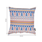 Capa de Almofada America Nazca Azul e Laranja 43x43cm