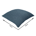 Capa de Almofada Quadrada Araguaia Azul 43x43cm