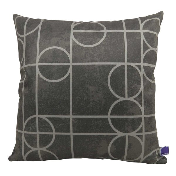 Capa De Almofada Art Deco Cinza Marmorizado Ritz 44x44