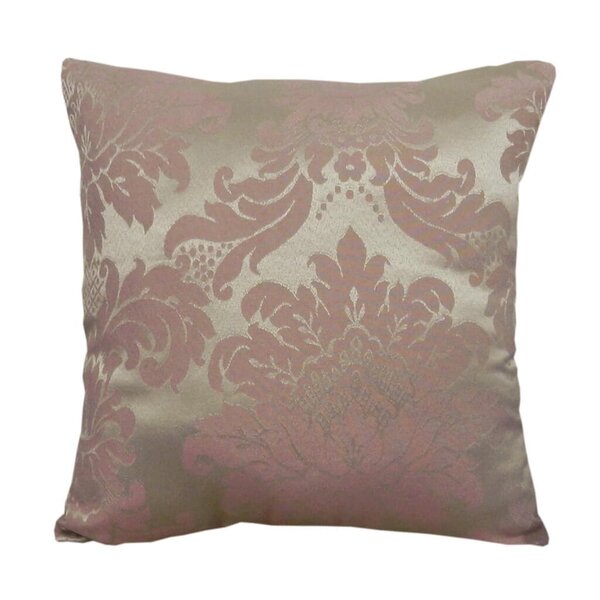 Capa De Almofada Avila Jacquard Com Arabescos Rosa 45x45cm