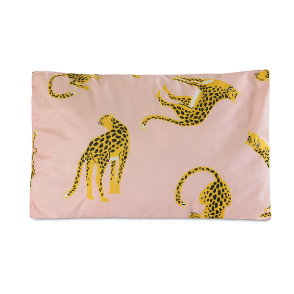 Capa De Almofada Avulsa 40x30 Suede Estampada Com Ziper  Boro