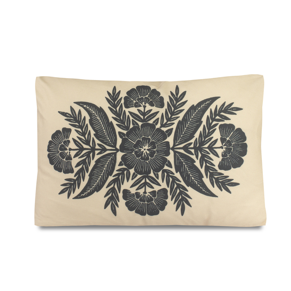 Capa De Almofada Avulsa 40x30 Suede Estampada Com Ziper  Dark