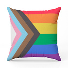 Capa De Almofada Avulsa Estampada Bandeiras Lgbt Cores 45cm X