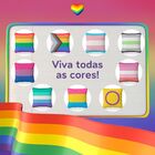 Capa De Almofada Avulsa Estampada Bandeiras Lgbt Cores 45cm X