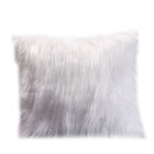 Capa De Almofada Avulsa Plush Pelúcia Branco 45cm X 45cm - Pe