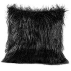 Capa De Almofada Avulsa Plush Pelúcia Preto 45cm X 45cm - Pel