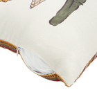 Capa de Almofada Quadrada Bananeira 2x43x43cm