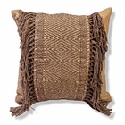 Capa De Almofada Boho Duna Algodão Café Com Leite