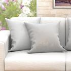 Capa De Almofada Branca Clássica Grande 60cm X 60cm 2 Unidade