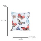 Capa De Almofada Butterflies Branca 45x45cm Urban
