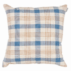 Capa de Almofada Charm Eco Xadrez Azul 45x45cm