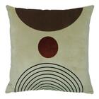 Capa De Almofada City Esferas Marrom 44x44cm