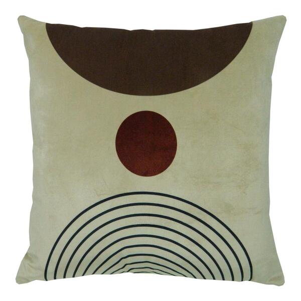 Capa De Almofada City Esferas Marrom 44x44cm