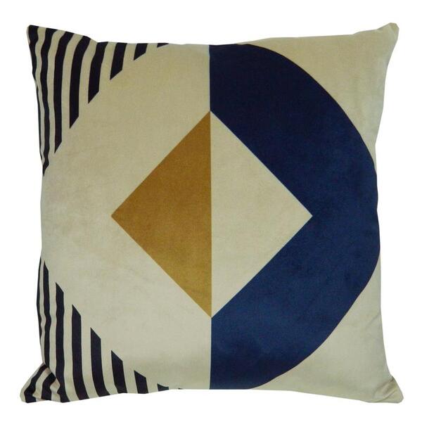 Capa De Almofada City Geométrica Azul 44x44cm