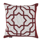 Capa de Almofada Classic Jacquard Vinho 43x43cm Inspire