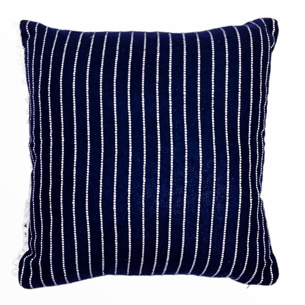 Capa De Almofada Coleção Living Algodão Azul Marinho