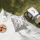 Capa de Almofada Quadrada Concha Azul 2x43x43cm