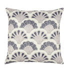 Capa de Almofada Quadrada Concha Azul 2x43x43cm