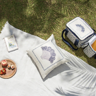 Capa de Almofada Quadrada Concha Azul 2x43x43cm