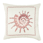 Capa de Almofada Quadrada Concha Rosa 2x43x43cm