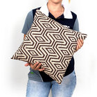 Capa De Almofada De Linho Cáqui Lisa 45cm X 45cm Com Zíper 4