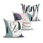 Capa De Almofada Decorativa 3 Unidades 45cm X 45cm Para Sala