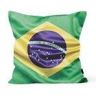 Capa De Almofada Decorativa Own Bandeira Do Brasil - 45x45 Cm