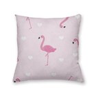 Capa De Almofada Decorativa Own Flamingos Fundo Rosa - 45x45