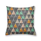 Capa De Almofada Decorativa Own Geométrica Triângulos Cinza -