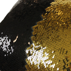 Capa De Almofada Decorativa Paetê Lantejoula Ziper 43x43 Pret