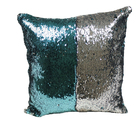 Capa De Almofada Decorativa Paetê Lantejoula Ziper 43x43 Tiff
