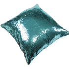 Capa De Almofada Decorativa Paetê Lantejoula Ziper 43x43 Tiff