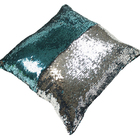 Capa De Almofada Decorativa Paetê Lantejoula Ziper 43x43 Tiff