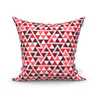 Capa De Almofada Decorativa Vermelha Triângulo 45cm X 45cm 1