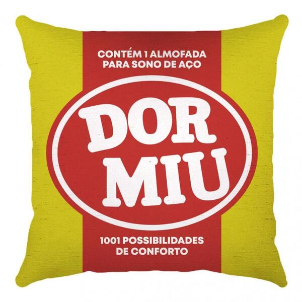 Capa De Almofada Digital Individual - Dormiu